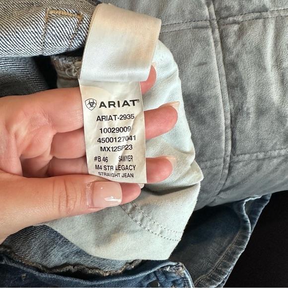 Ariat Legacy M4 Jeans Men’s 34x34 Relaxed Straight Leg - Picture 5 of 10